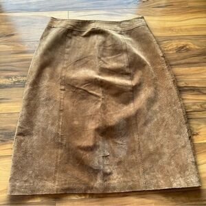Ami vintage leather skirt 8